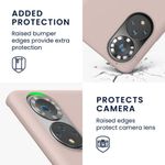 Husa Kwmobile pentru Honor 50, Silicon, Crem, 55481.10 fotografia produsului View 3 S