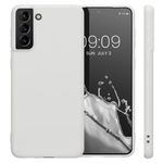 Husa Kwmobile pentru Samsung Galaxy S21 Plus, Silicon, Alb, 54065.48 fotografia produsului