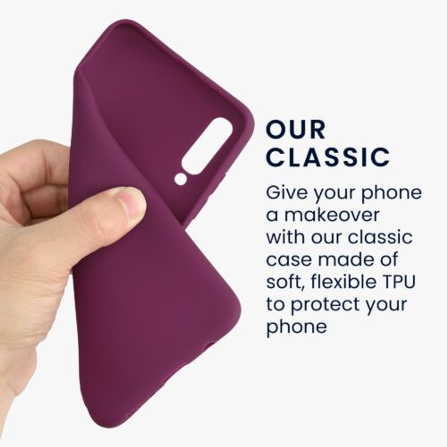 Husa Kwmobile pentru Samsung Galaxy A70, Silicon, Violet, 48427.187 fotografia produsului View 3 L