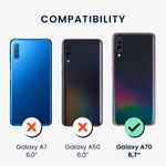 Husa Kwmobile pentru Samsung Galaxy A70, Silicon, Violet, 48427.187 fotografia produsului View 4 S