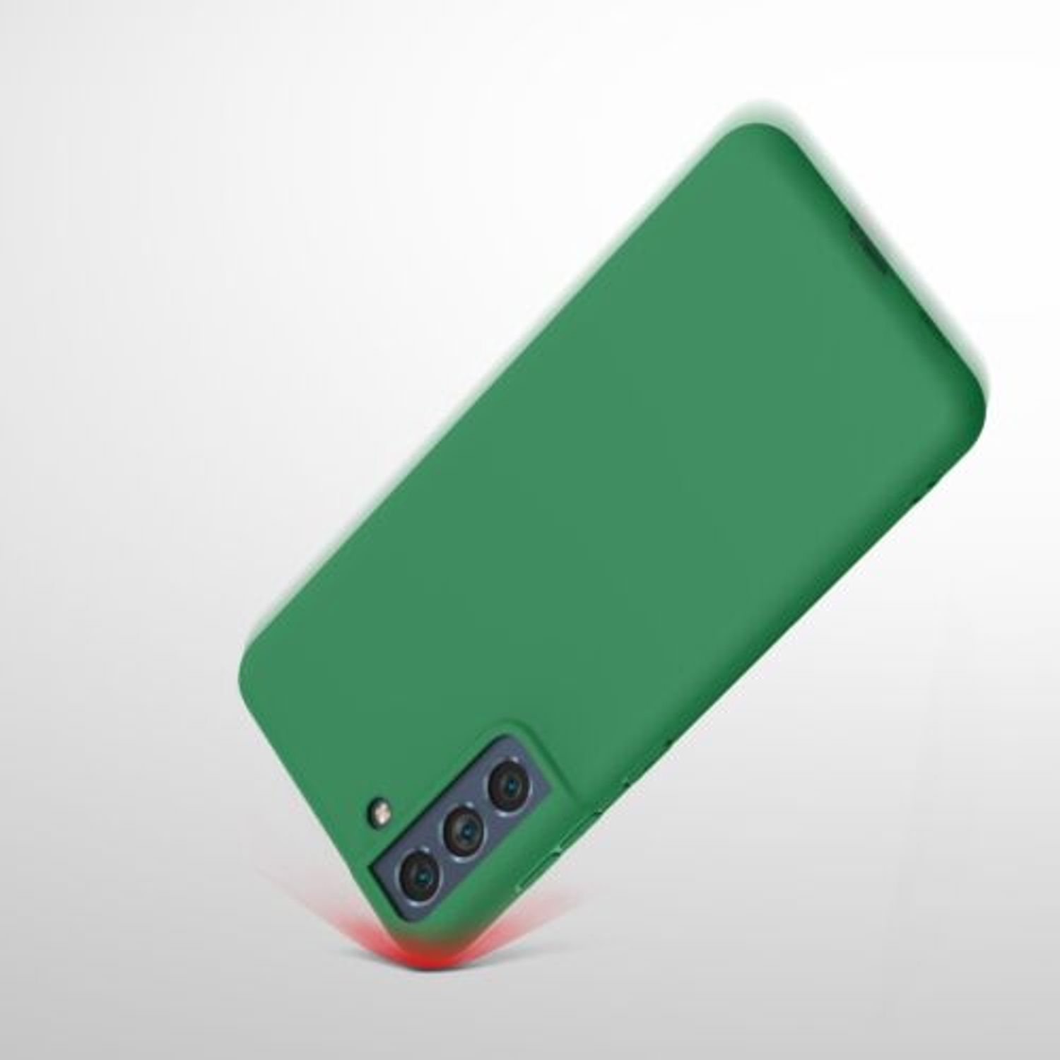 Husa Kwmobile pentru Samsung Galaxy S21 FE, Silicon, Verde, 55484.227 fotografia produsului View 10 L