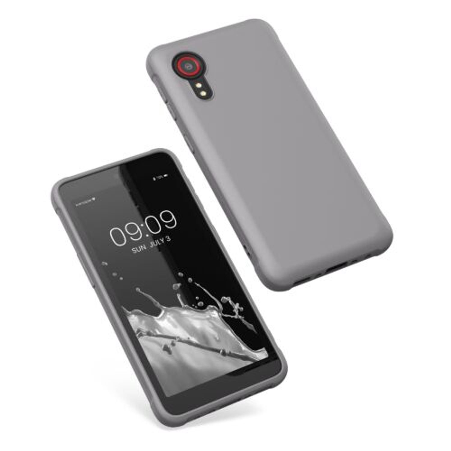 Husa Kwmobile pentru Samsung Galaxy Xcover 5, Silicon, Gri, 54536.155 fotografia produsului