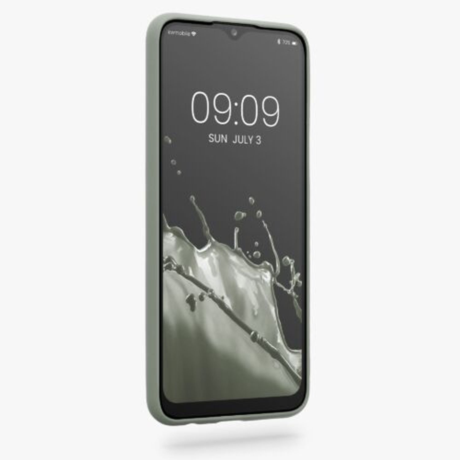 Husa Kwmobile pentru Samsung Galaxy A02s, Silicon, Verde, 54045.172 fotografia produsului View 2 L