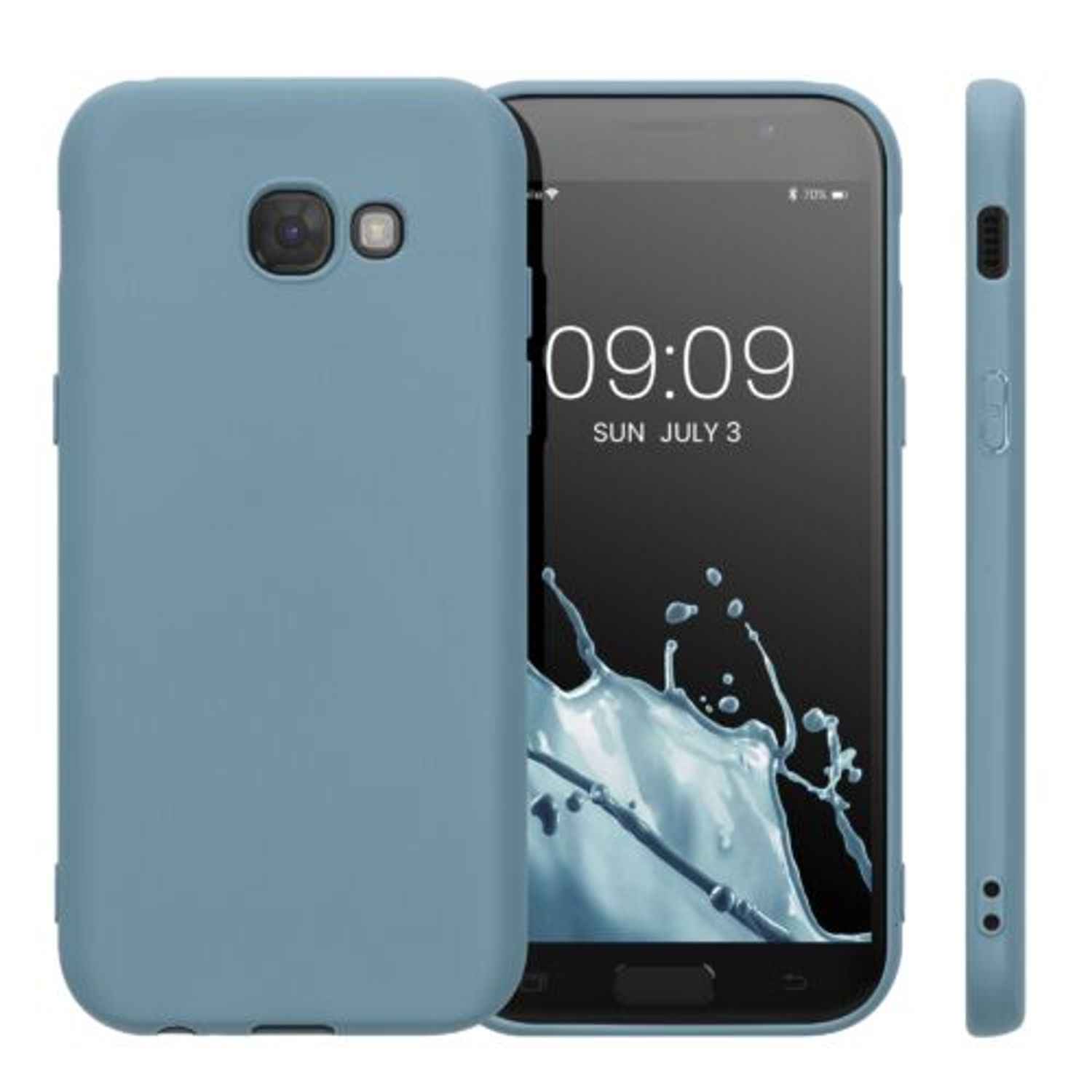 Husa Kwmobile pentru Samsung Galaxy A5 (2017), Silicon, Verde, 40717.207 fotografia produsului