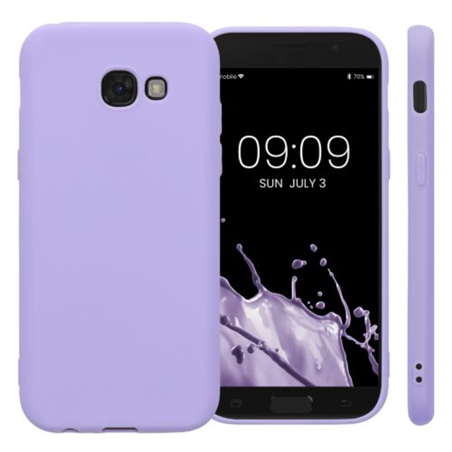 Husa Kwmobile pentru Samsung Galaxy A5 (2017), Silicon, Mov, 40717.108 fotografia produsului