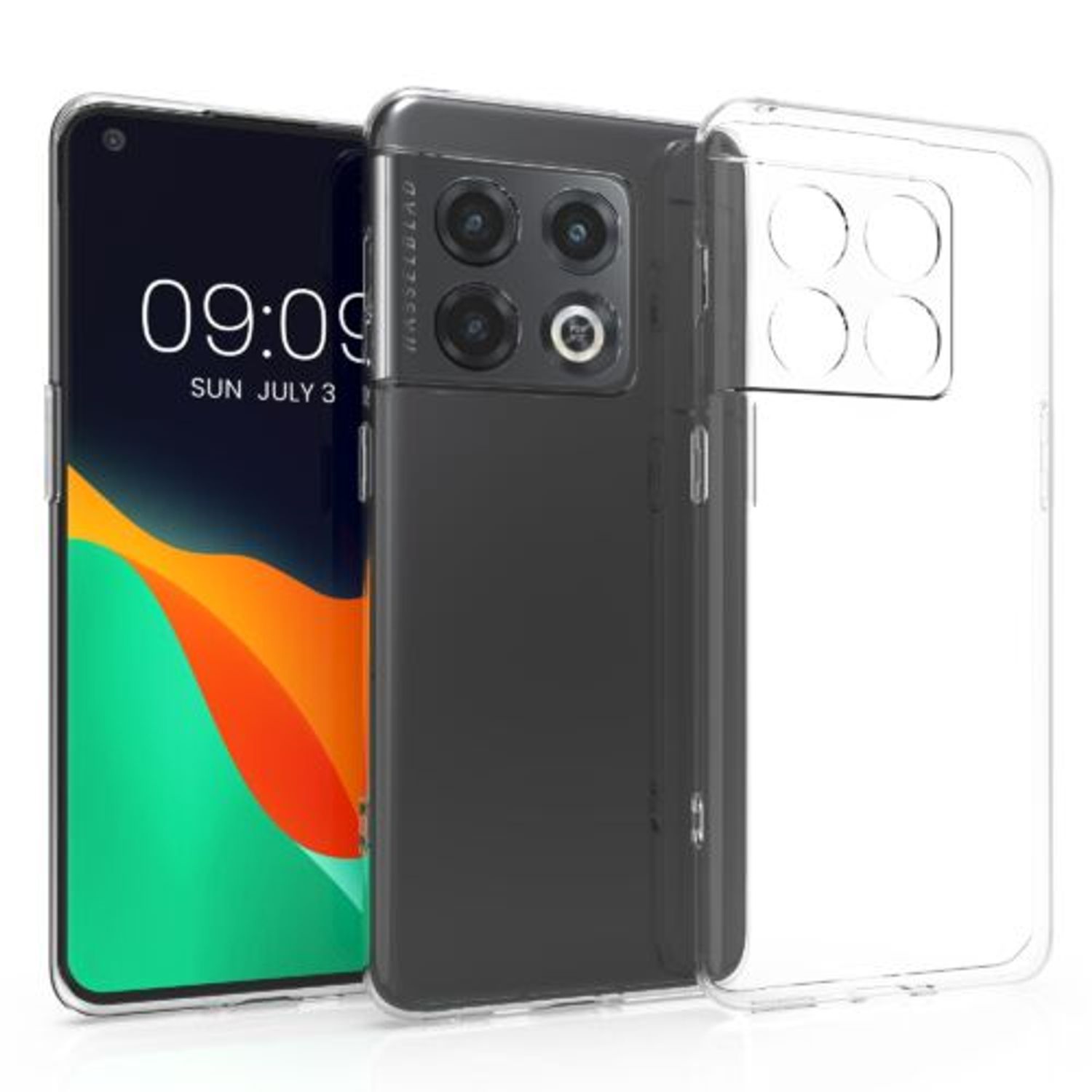 Husa Kwmobile pentru OnePlus 10 Pro, Silicon, Transparent, 57248.03 fotografia produsului