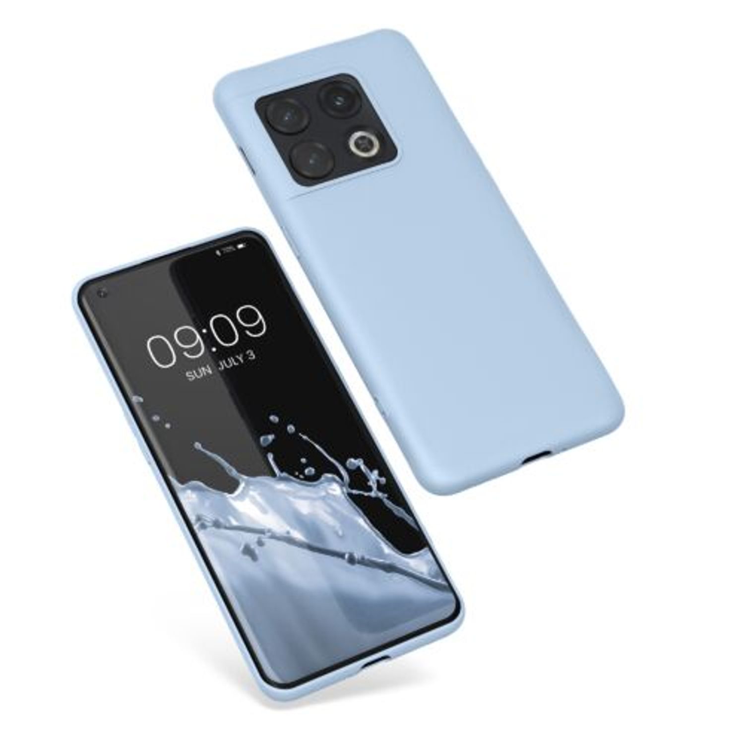 Husa Kwmobile pentru OnePlus 10 Pro, Silicon, Albastru, 57245.58 fotografia produsului