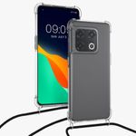 Husa Kwmobile pentru OnePlus 10 Pro, Silicon, Transparent/Negru, 57253.01 fotografia produsului View 11 S