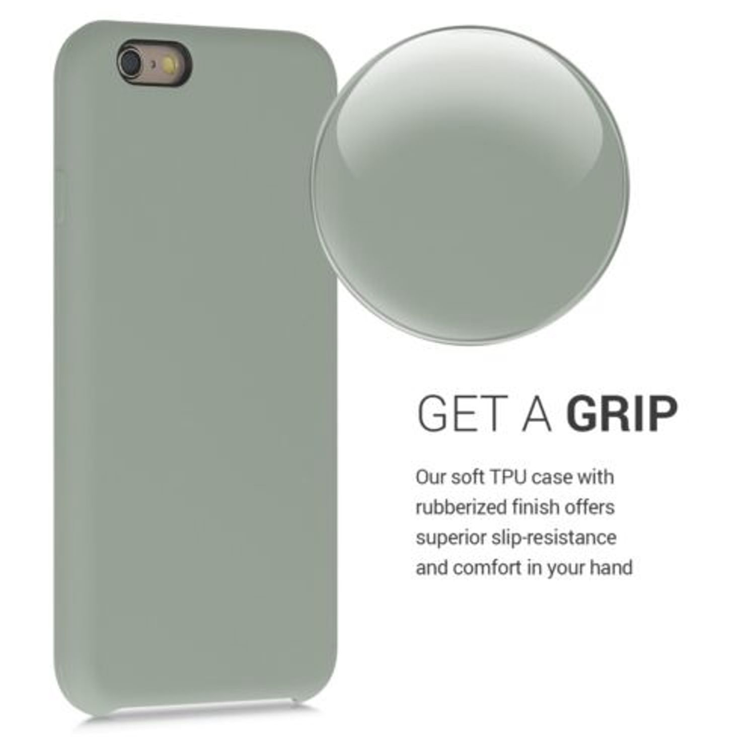 Husa pentru Apple iPhone 6/iPhone 6s, Silicon, Verde, 40223.172 fotografia produsului View 4 L
