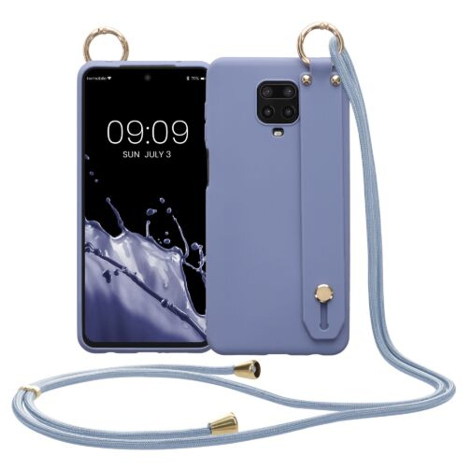 Husa Kwmobile pentru Xiaomi Redmi Note 9S/Redmi Note 9 Pro/Redmi Note 9 Pro Max, Silicon, Albastru, 56471.130 fotografia produsului