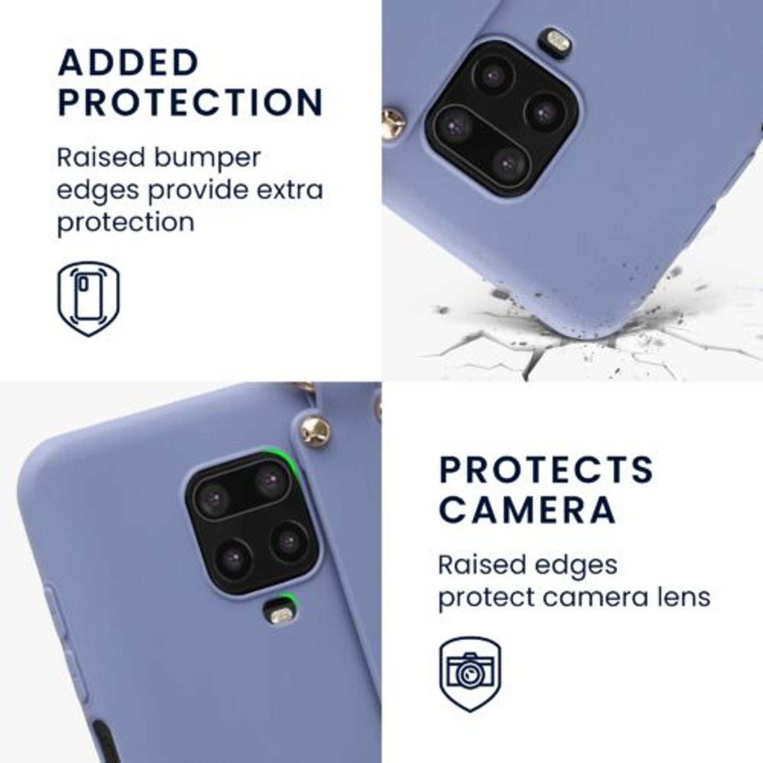 Husa Kwmobile pentru Xiaomi Redmi Note 9S/Redmi Note 9 Pro/Redmi Note 9 Pro Max, Silicon, Albastru, 56471.130 fotografia produsului View 2 L