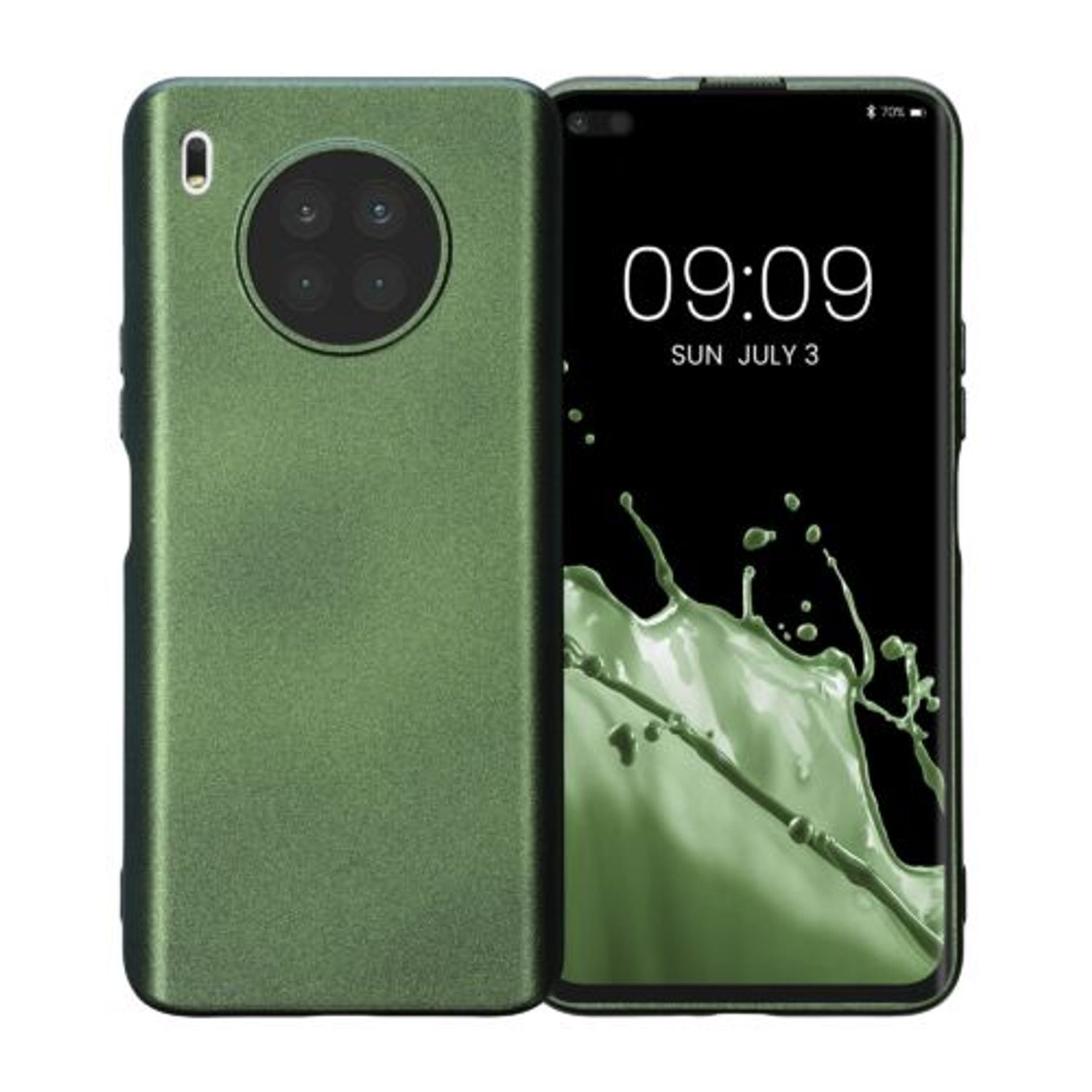 Husa Kwmobile pentru Honor 50 Lite, Silicon, Verde, 57283.233 fotografia produsului