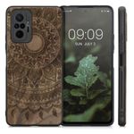 Husa Kwmobile pentru Xiaomi Redmi Note 10 Pro, Lemn, Maro, 55940.06 fotografia produsului