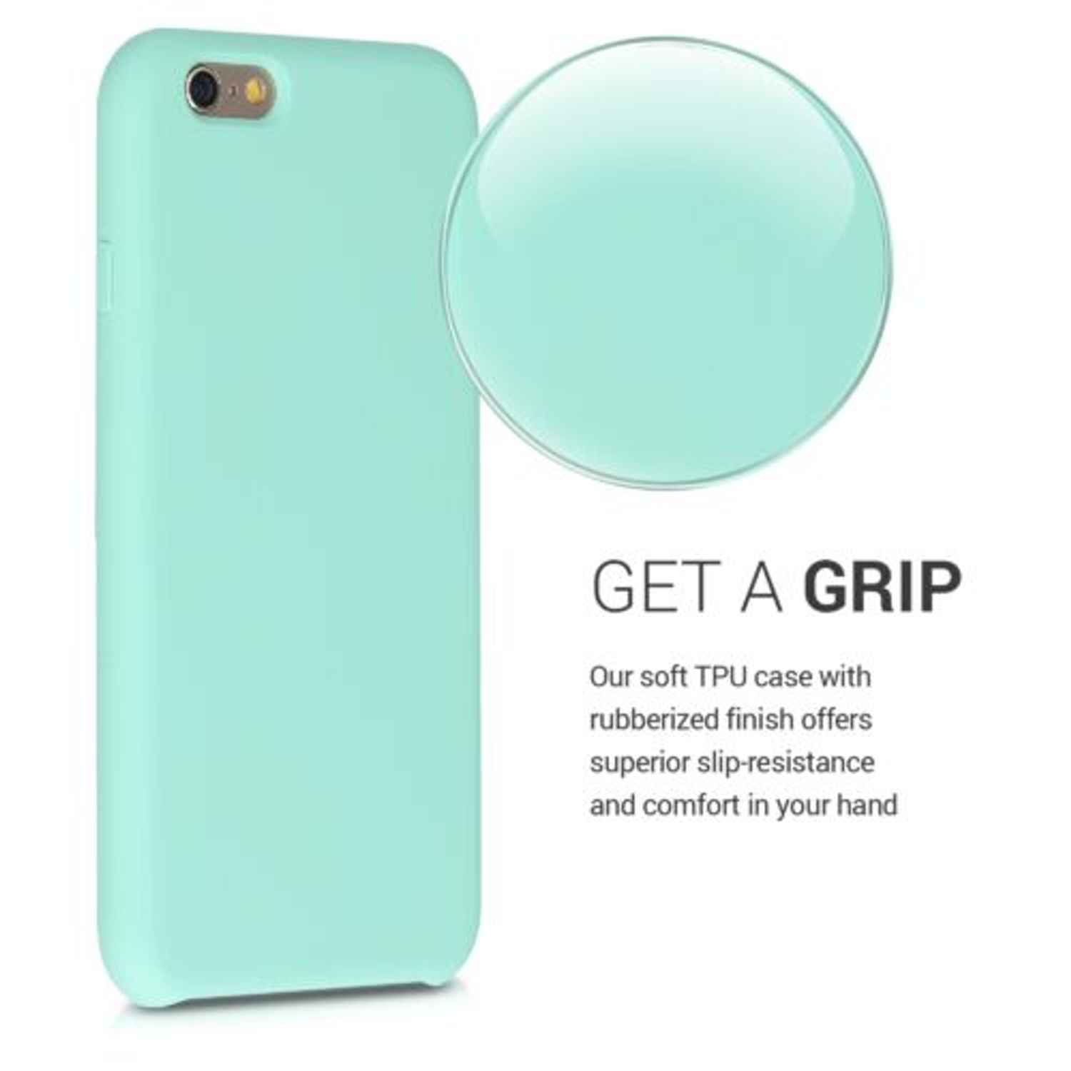 Husa pentru Apple iPhone 6/iPhone 6s, Silicon, Verde, 40223.176 fotografia produsului View 4 L