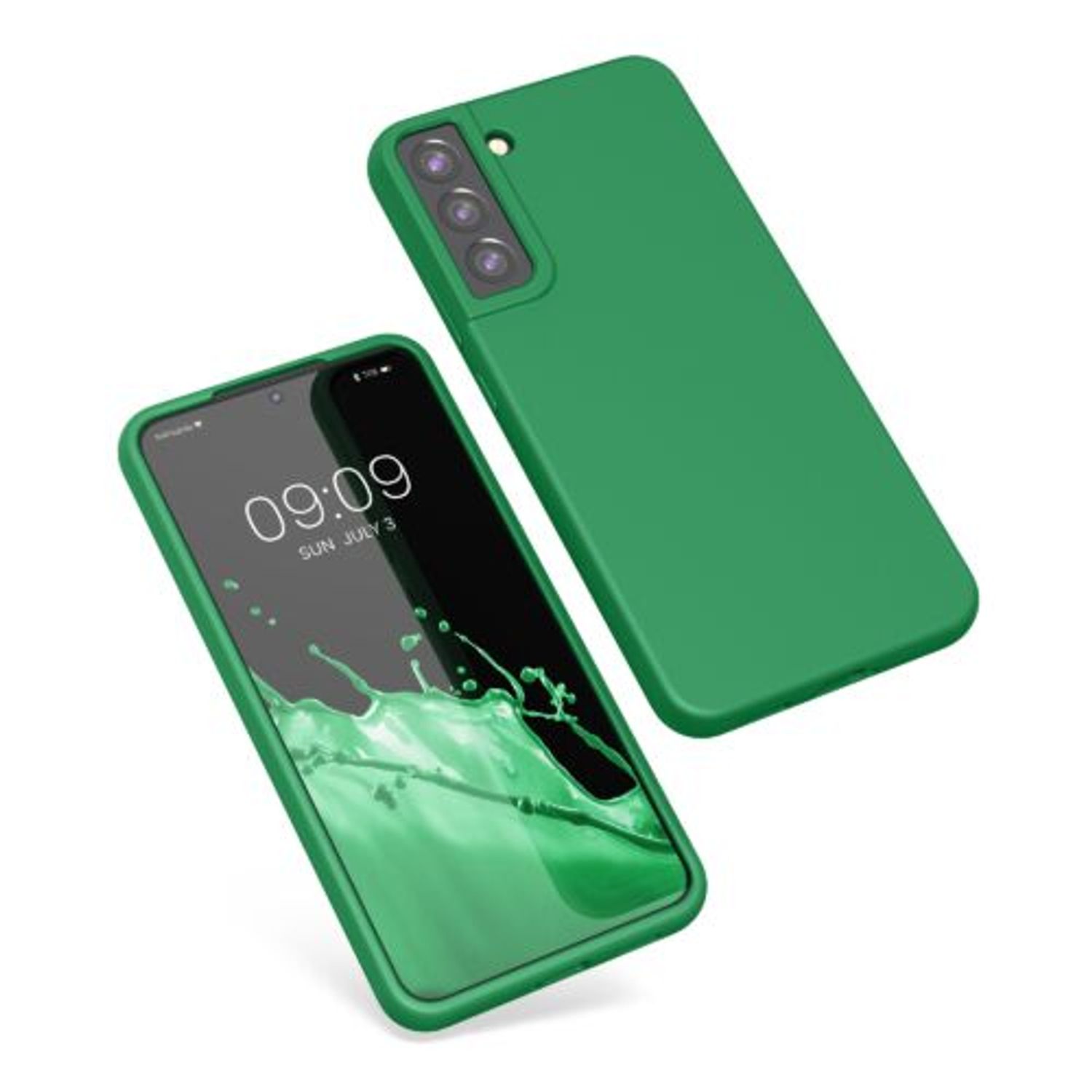 Husa Kwmobile pentru Samsung Galaxy S22 Plus, Silicon, Verde, 56761.227 fotografia produsului