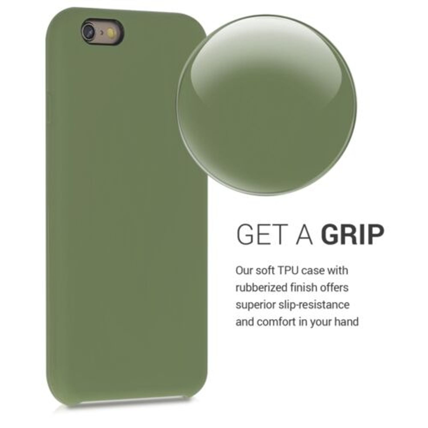 Husa pentru Apple iPhone 6/iPhone 6s, Silicon, Verde, 40223.179 fotografia produsului View 4 L