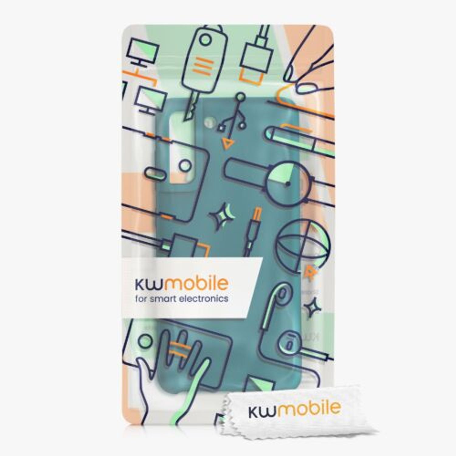 Husa Kwmobile pentru Samsung Galaxy S21 FE, Silicon, Verde, 55487.57 fotografia produsului View 7 L