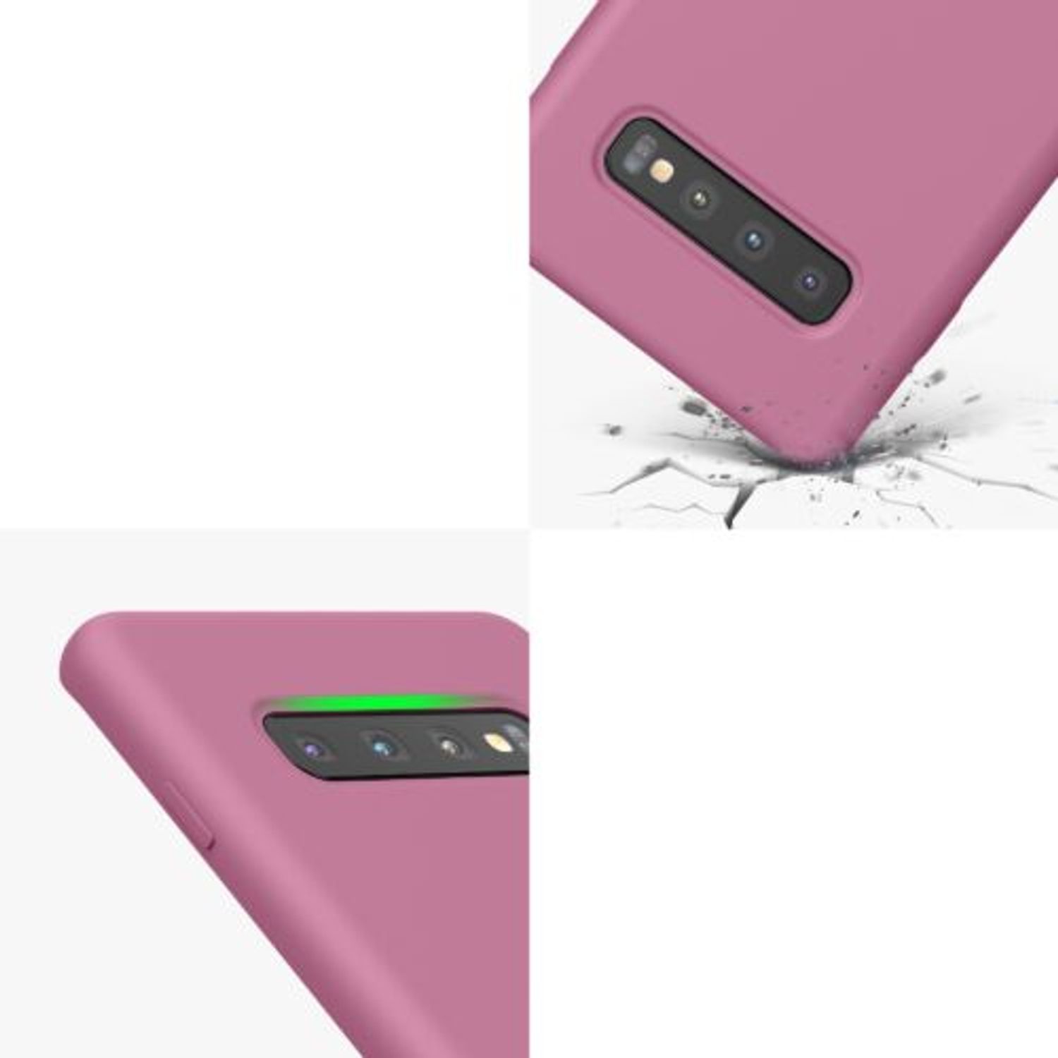 Husa Kwmobile pentru Samsung Galaxy S10 Plus, Silicon, Violet, 49028.167 fotografia produsului View 8 L