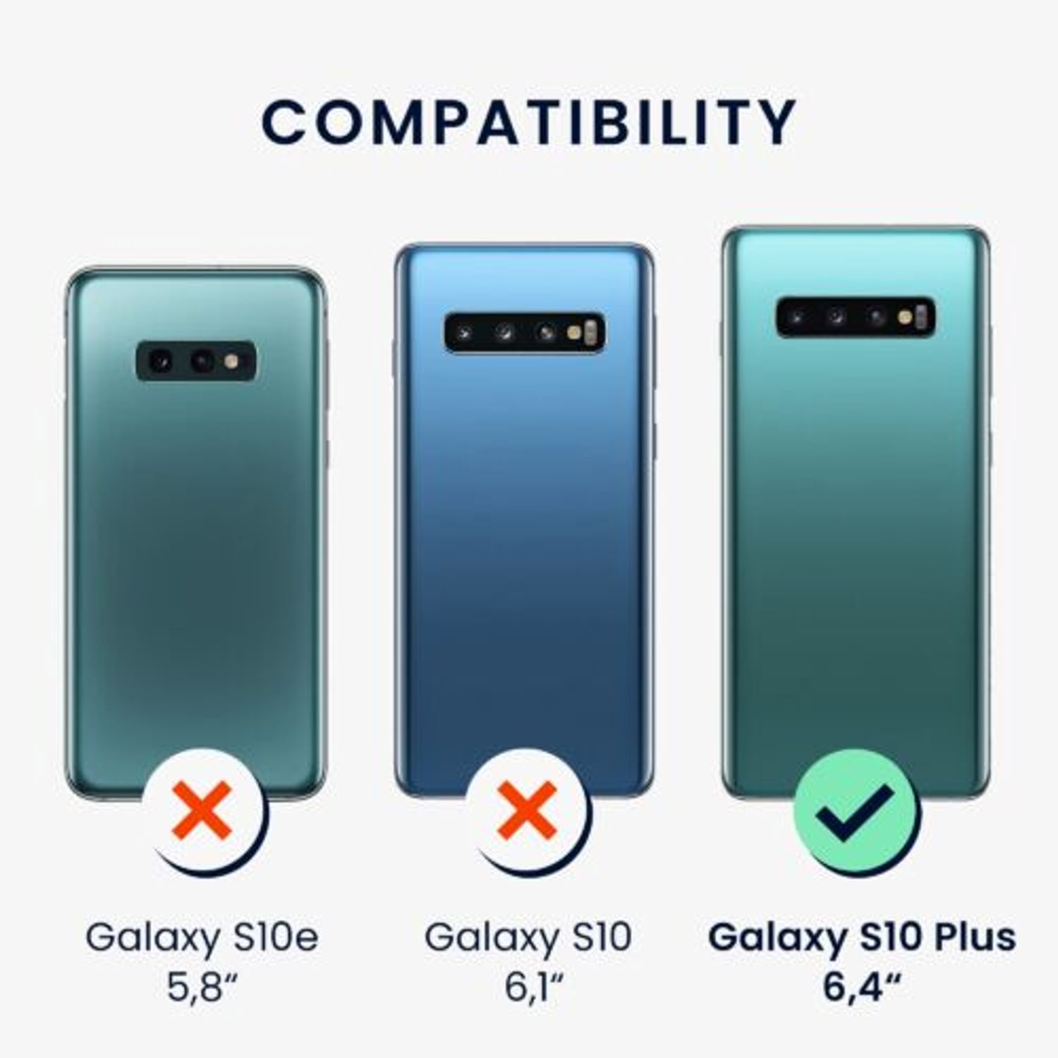 Husa Kwmobile pentru Samsung Galaxy S10 Plus, Silicon, Negru, 49028.01 fotografia produsului View 5 L