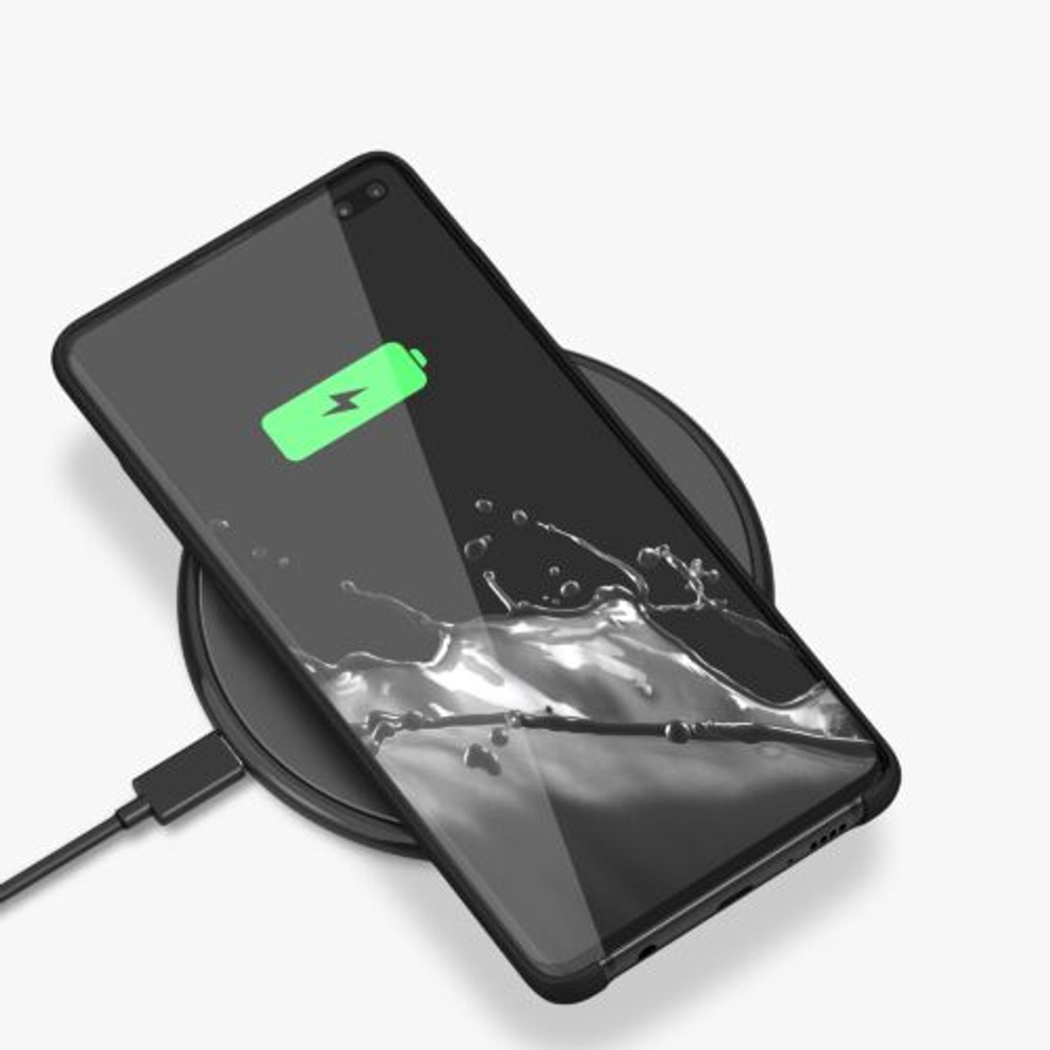 Husa Kwmobile pentru Samsung Galaxy S10 Plus, Silicon, Negru, 49028.01 fotografia produsului View 10 L