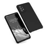 Husa Kwmobile pentru Samsung Galaxy A72, Silicon, Negru, 54359.01 fotografia produsului