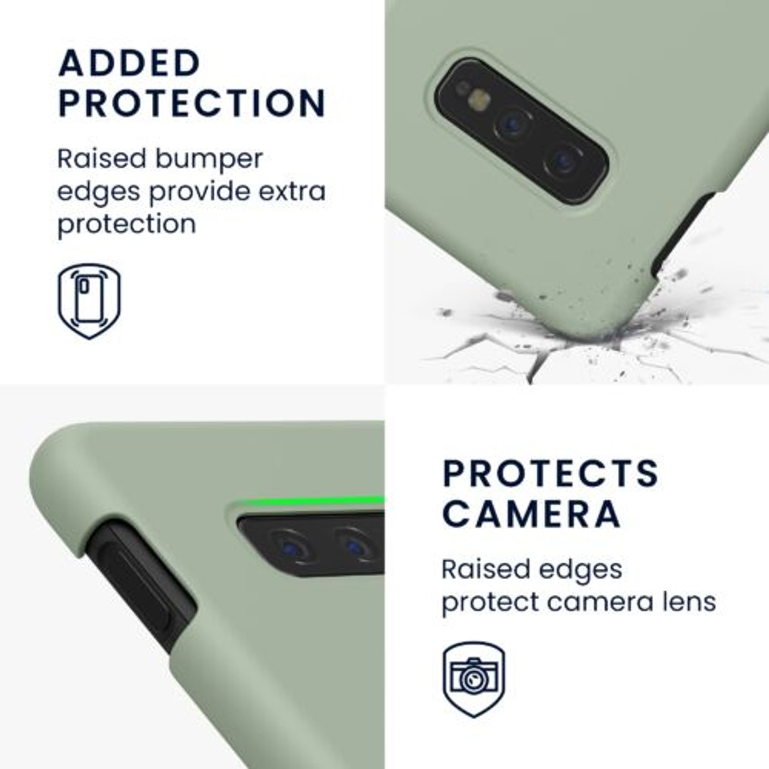 Husa Kwmobile pentru Samsung Galaxy S10e, Silicon, Verde, 47944.172 fotografia produsului View 7 L
