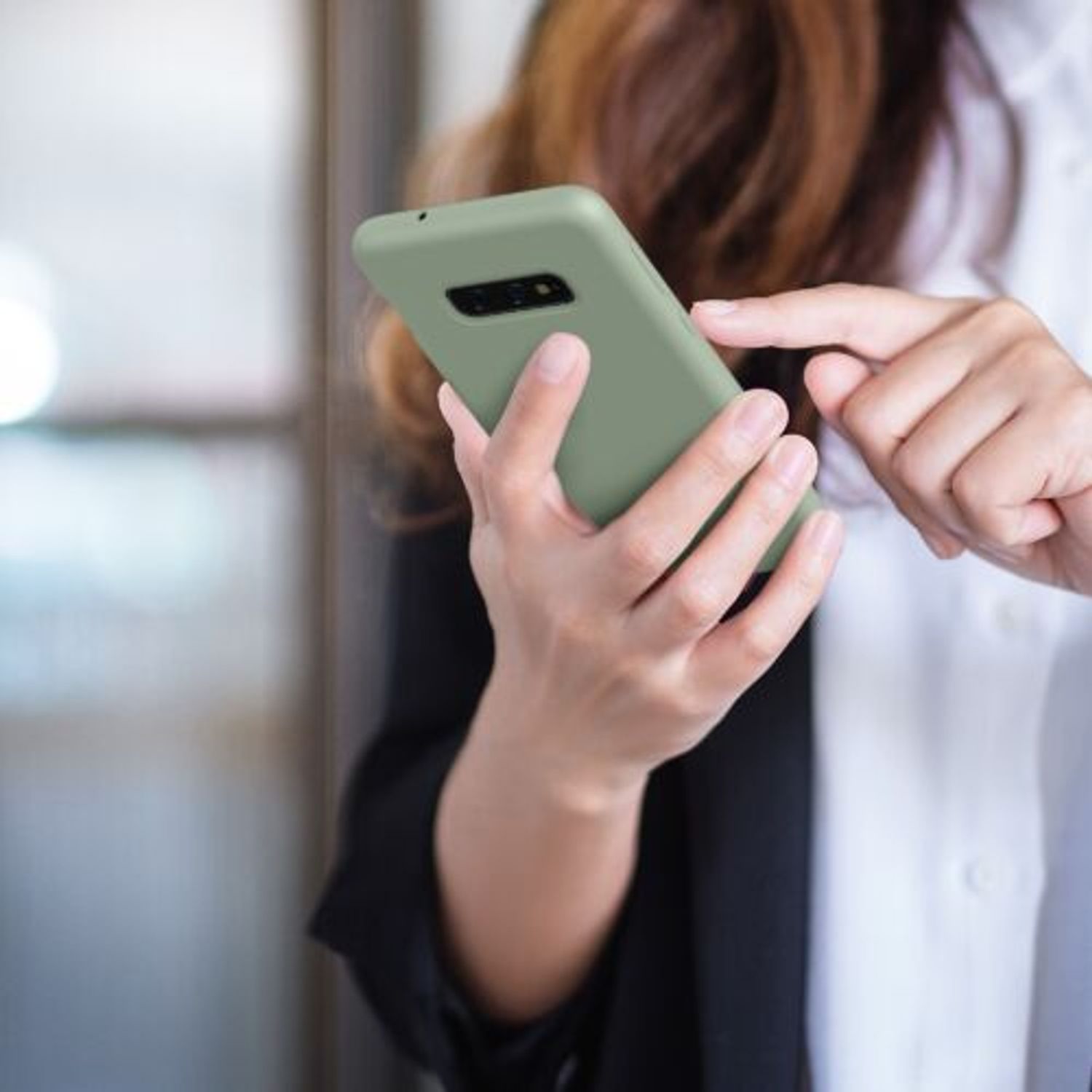 Husa Kwmobile pentru Samsung Galaxy S10e, Silicon, Verde, 47944.172 fotografia produsului View 4 L