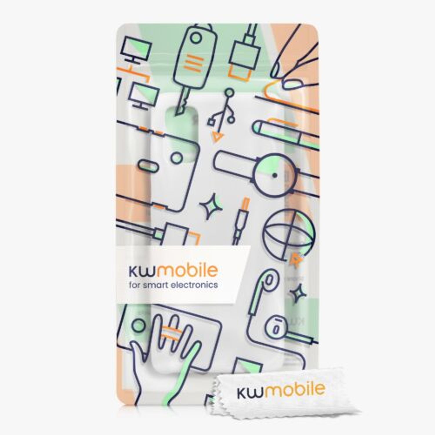 Husa Kwmobile pentru Samsung Galaxy A41, Silicon, Alb, 52301.48 fotografia produsului View 6 L