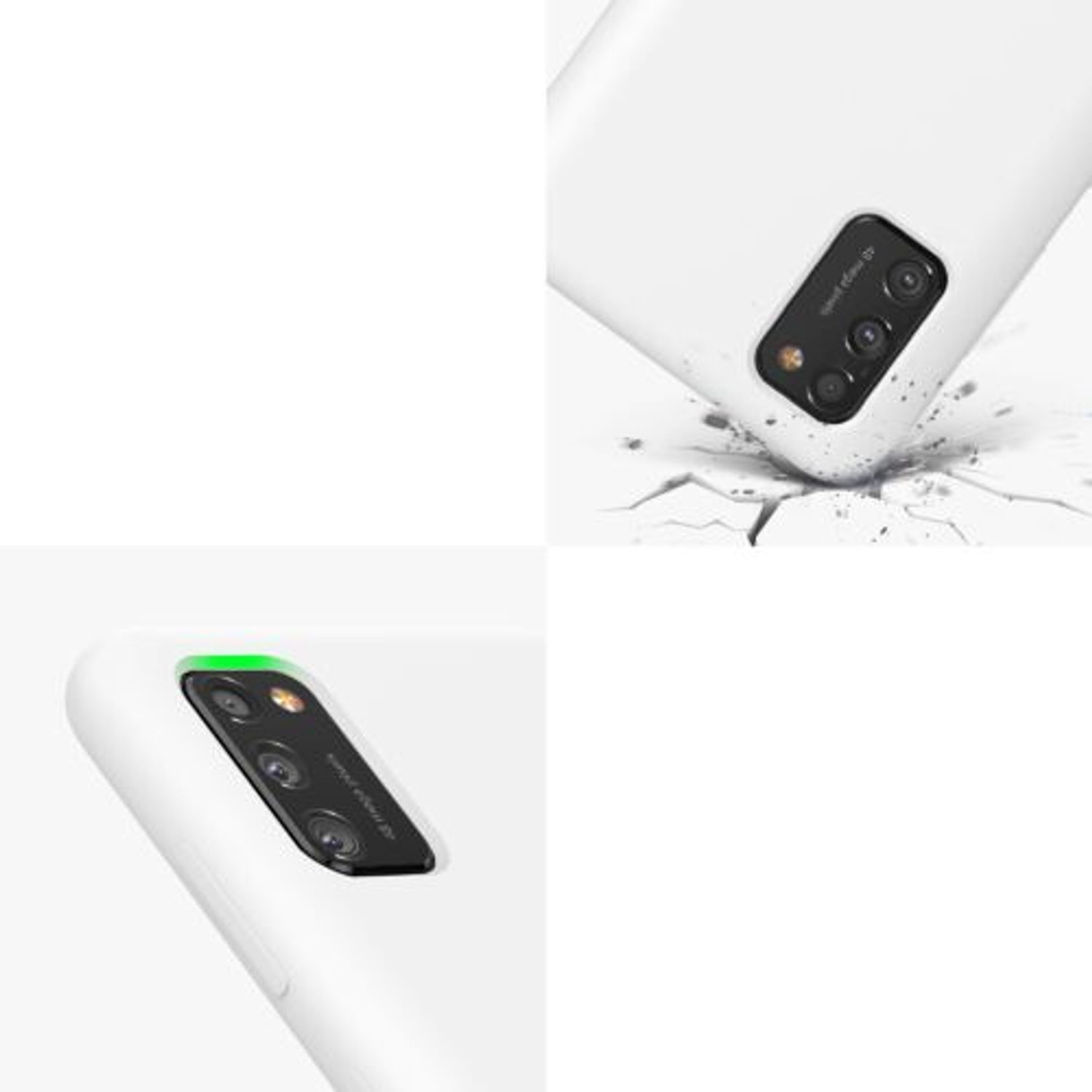 Husa Kwmobile pentru Samsung Galaxy A41, Silicon, Alb, 52301.48 fotografia produsului View 7 L