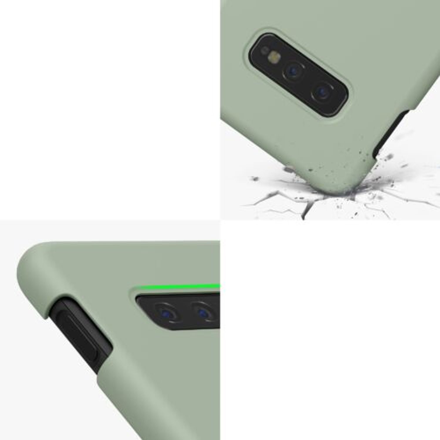 Husa Kwmobile pentru Samsung Galaxy S10e, Silicon, Verde, 47944.172 fotografia produsului View 3 L