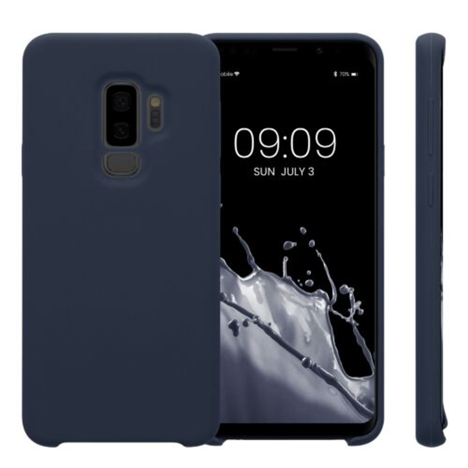 Husa Kwmobile pentru Samsung Galaxy S9 Plus, Silicon, Albastru, 44183.186 fotografia produsului