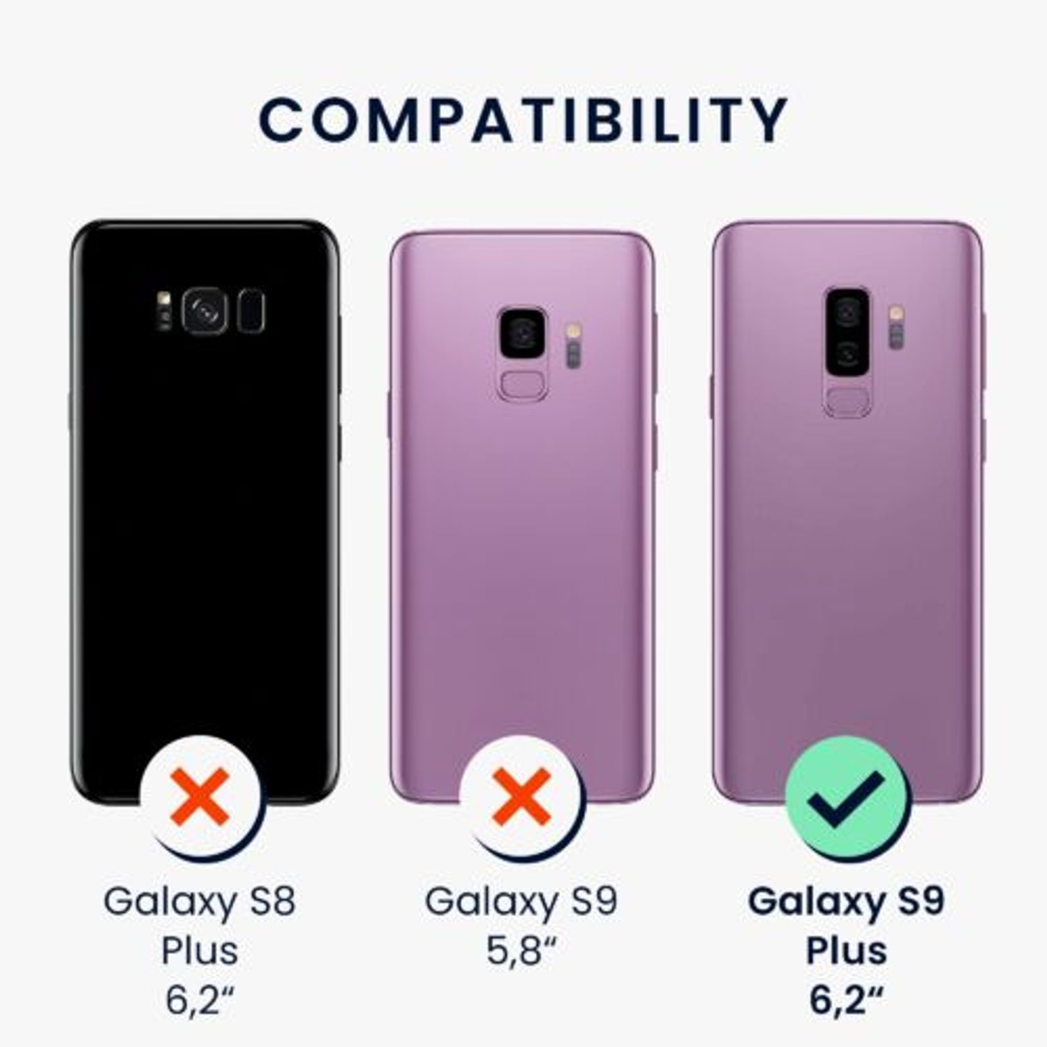 Husa Kwmobile pentru Samsung Galaxy S9 Plus, Silicon, Albastru, 44183.186 fotografia produsului View 6 L