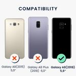Husa Kwmobile pentru Samsung Galaxy A8 (2018), Silicon, Verde, 46378.57 fotografia produsului View 5 S