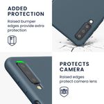 Husa Kwmobile pentru Samsung Galaxy A7 (2018), Silicon, Albastru, 47730.202 fotografia produsului View 3 S