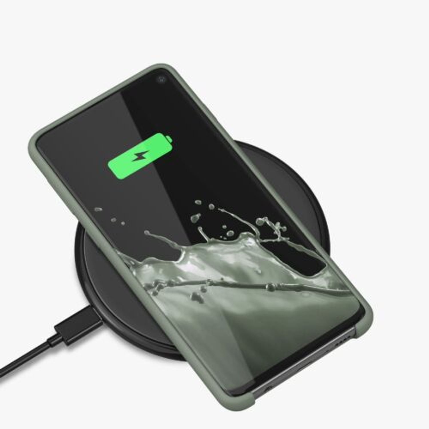 Husa Kwmobile pentru Samsung Galaxy S10, Silicon, Verde, 47732.172 fotografia produsului View 10 L
