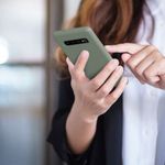 Husa Kwmobile pentru Samsung Galaxy S10, Silicon, Verde, 47732.172 fotografia produsului View 9 S