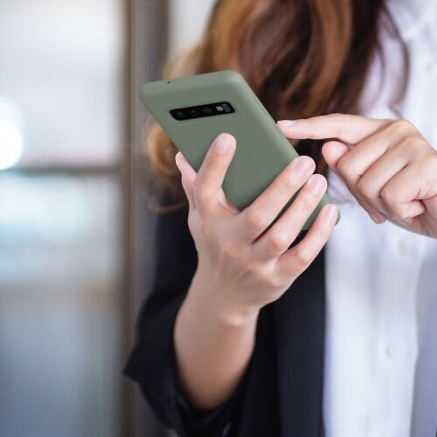 Husa Kwmobile pentru Samsung Galaxy S10, Silicon, Verde, 47732.172 fotografia produsului View 9 L