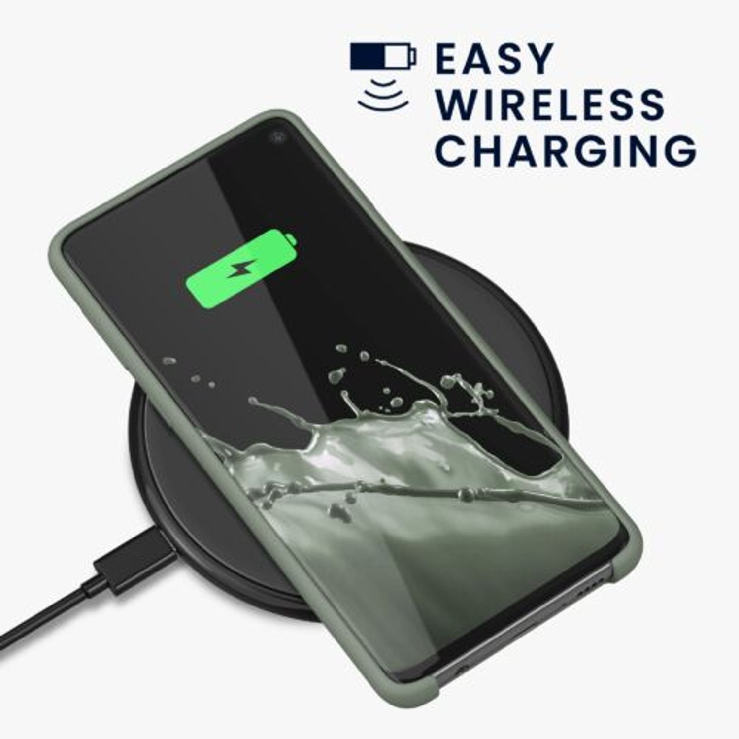 Husa Kwmobile pentru Samsung Galaxy S10, Silicon, Verde, 47732.172 fotografia produsului View 6 L