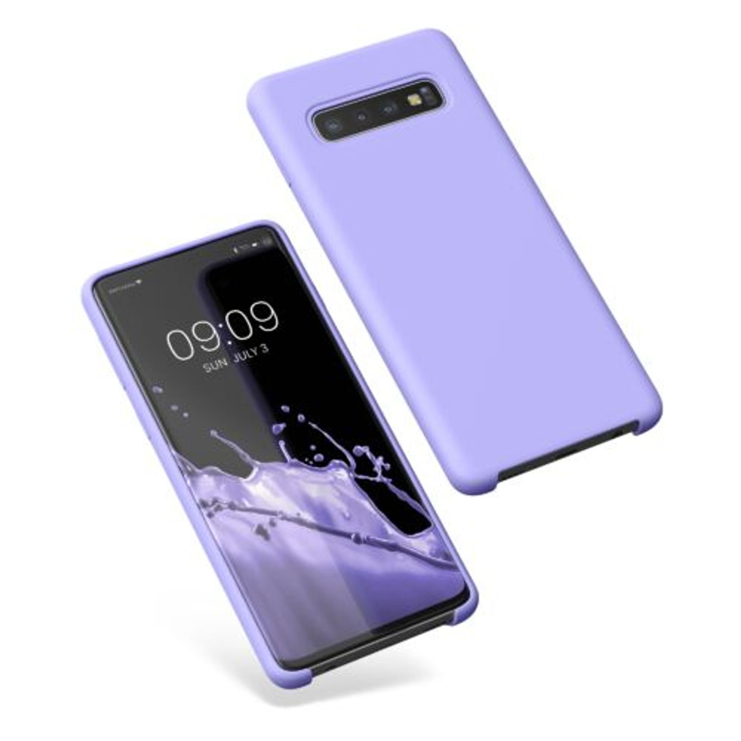 Husa Kwmobile pentru Samsung Galaxy S10, Silicon, Albastru, 47732.108 fotografia produsului