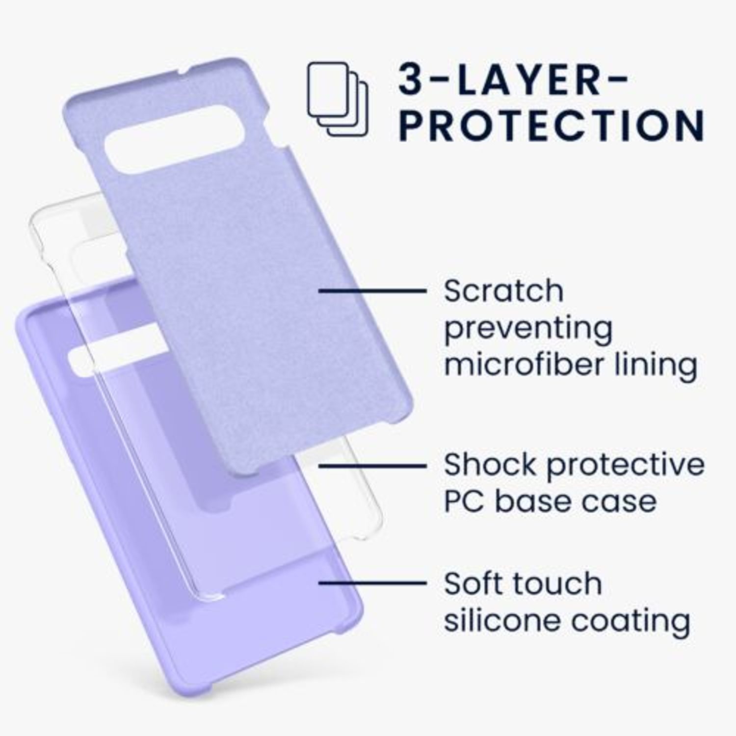 Husa Kwmobile pentru Samsung Galaxy S10, Silicon, Albastru, 47732.108 fotografia produsului View 2 L