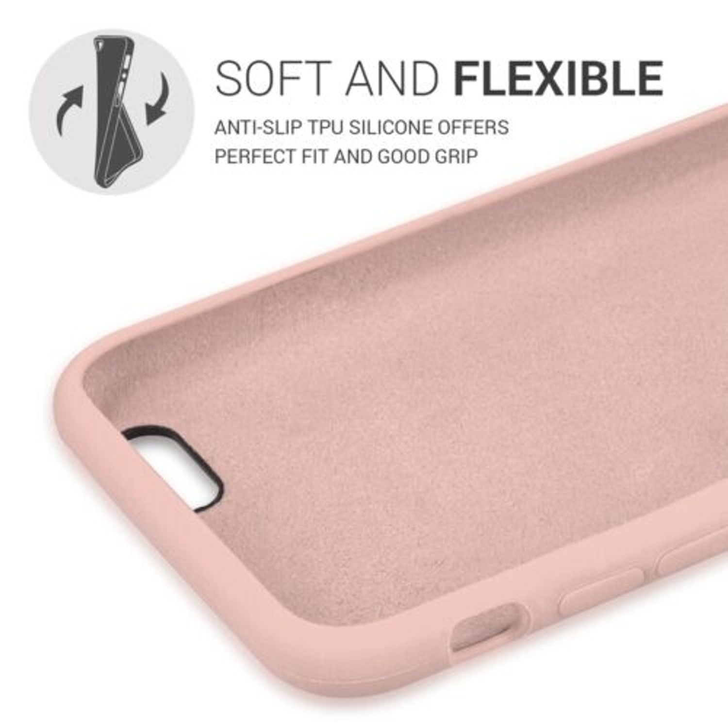 Husa pentru Apple iPhone 6/iPhone 6s, Silicon, Roz, 40223.10 fotografia produsului View 4 L