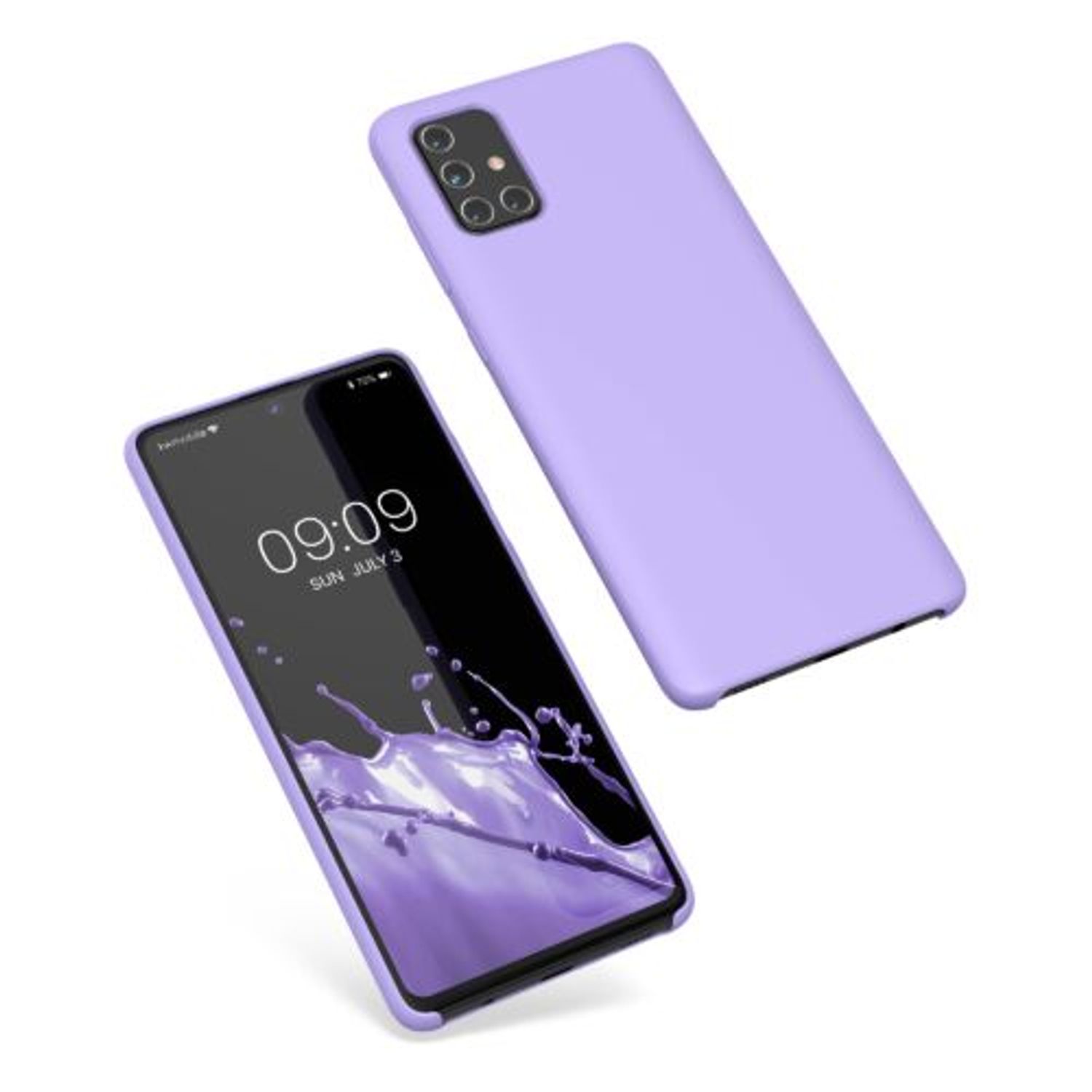 Husa Kwmobile pentru Samsung Galaxy A71, Silicon, Mov, 51209.222 fotografia produsului