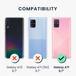 Husa Kwmobile pentru Samsung Galaxy A71, Silicon, Mov, 51209.222 fotografia produsului View 4 S