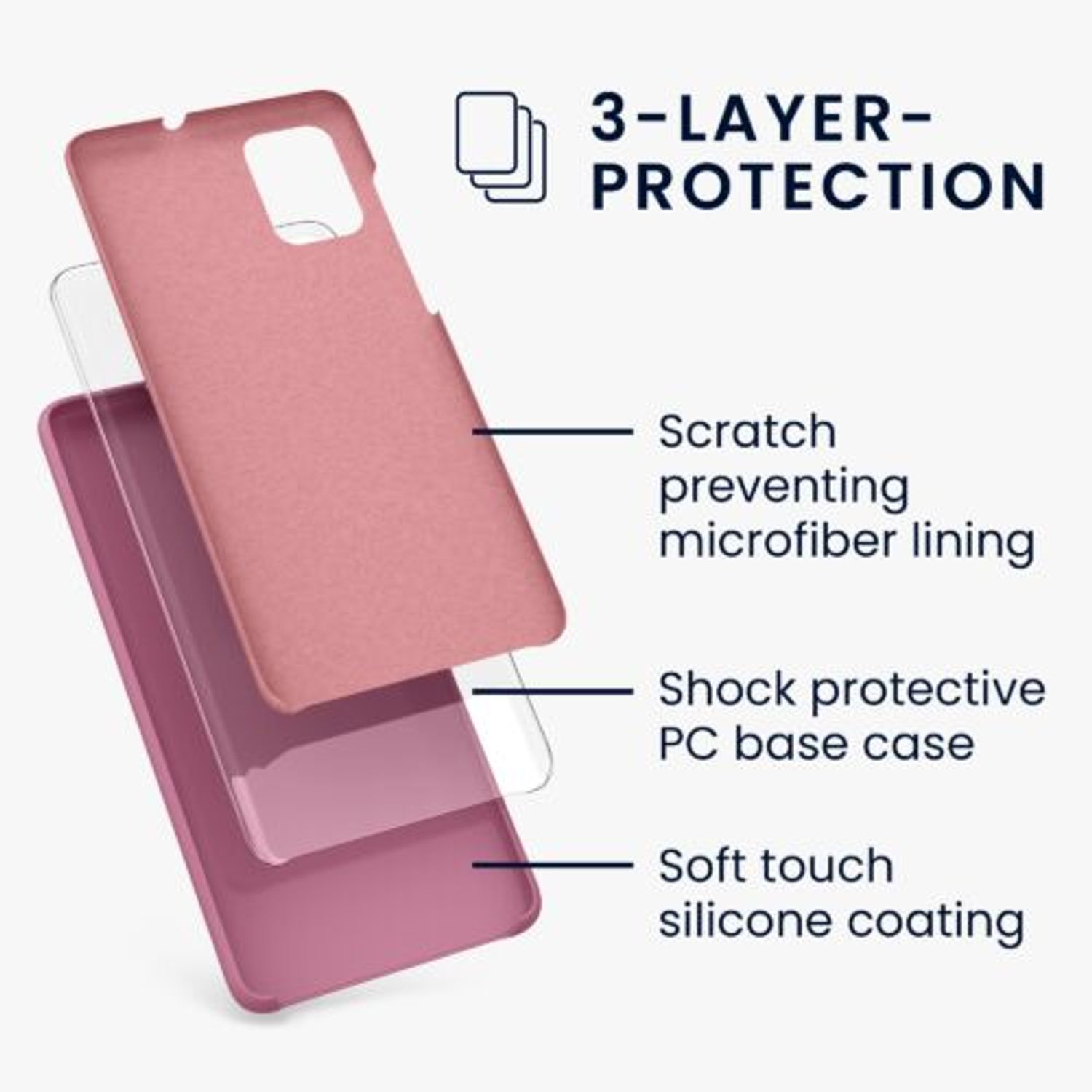 Husa Kwmobile pentru Samsung Galaxy A71, Silicon, Violet, 51209.167 fotografia produsului View 2 L
