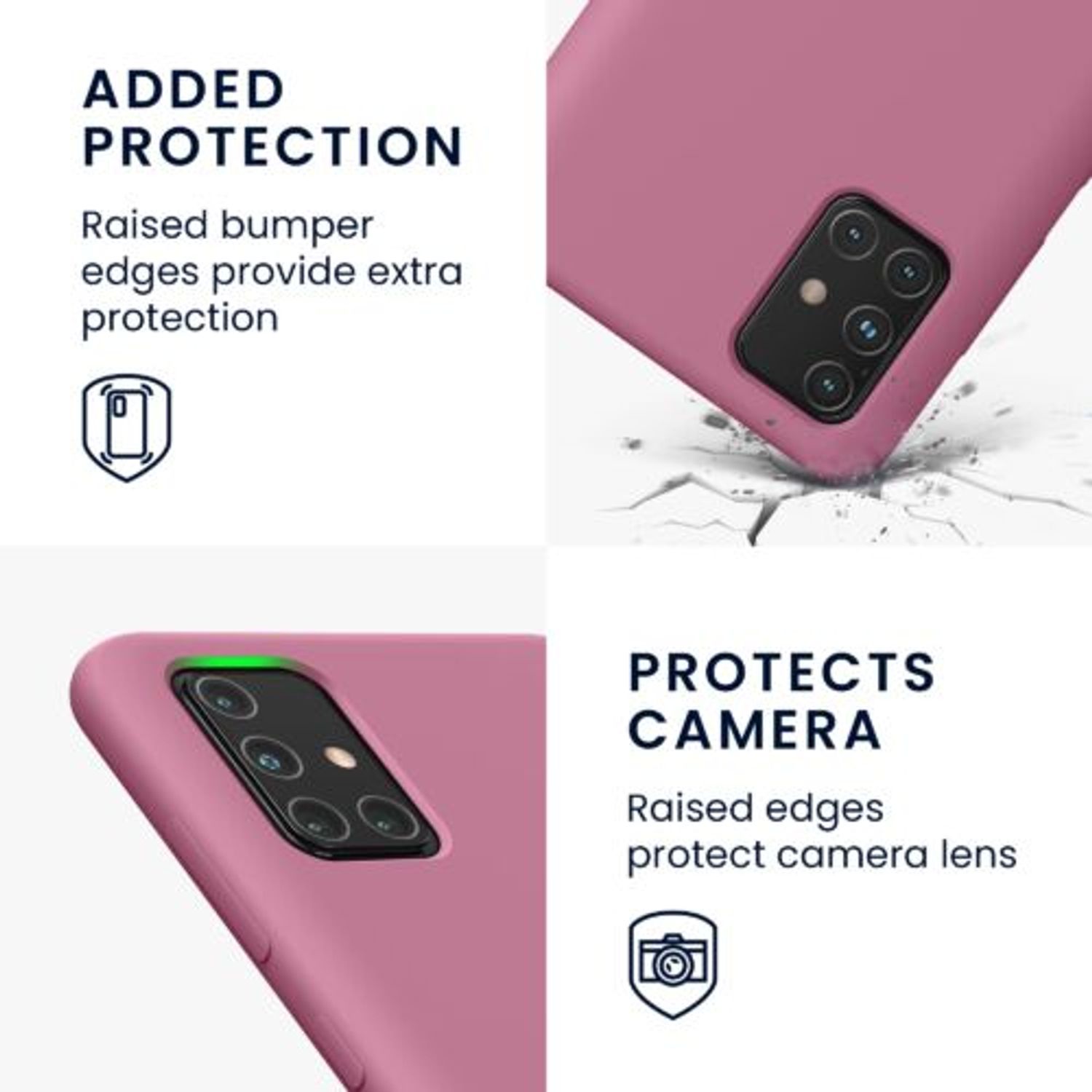 Husa Kwmobile pentru Samsung Galaxy A71, Silicon, Violet, 51209.167 fotografia produsului View 6 L