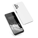 Husa Kwmobile pentru Samsung Galaxy A32 5G, Silicon, Alb, 54336.48 fotografia produsului