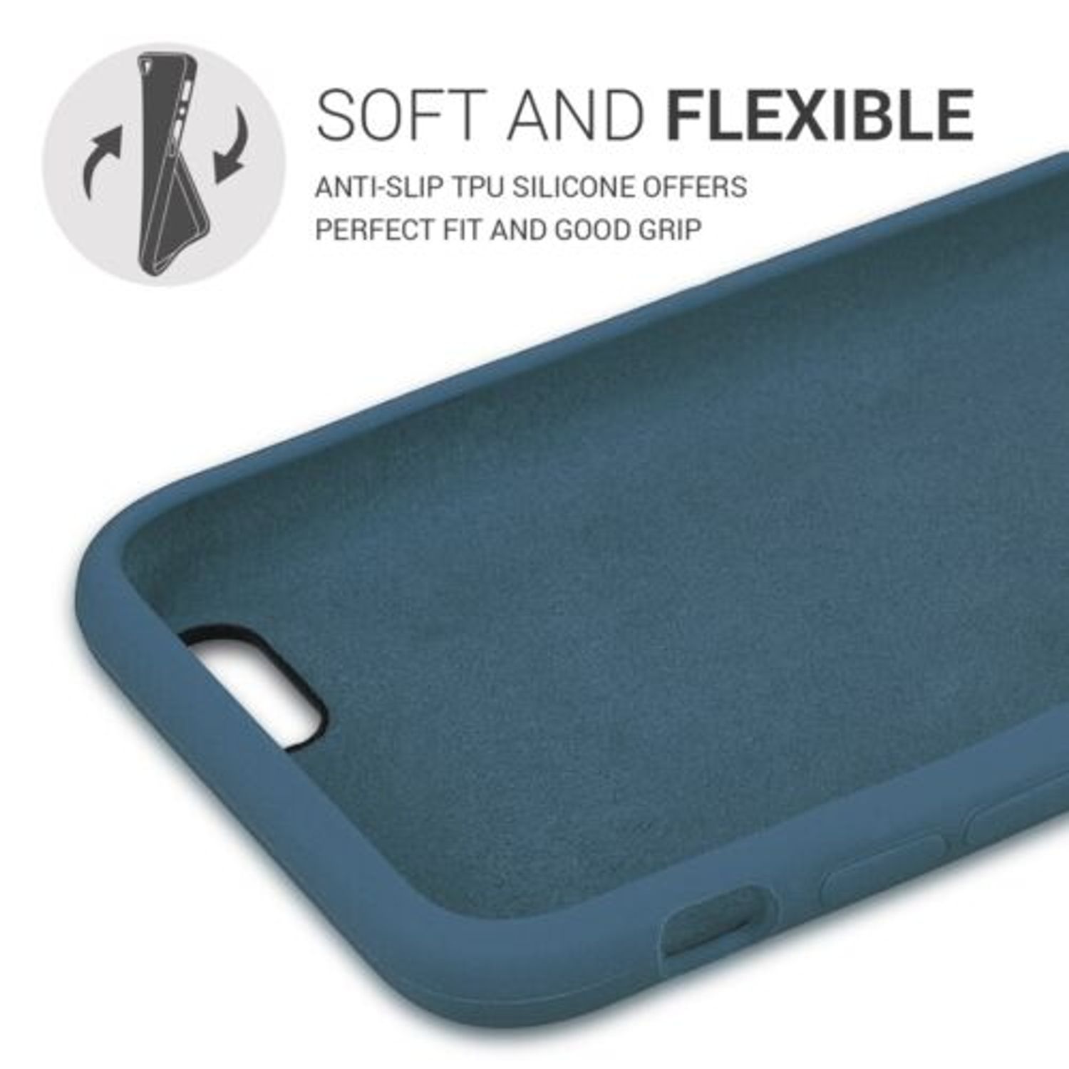 Husa pentru Apple iPhone 6/iPhone 6s, Silicon, Albastru, 40223.17 fotografia produsului View 3 L