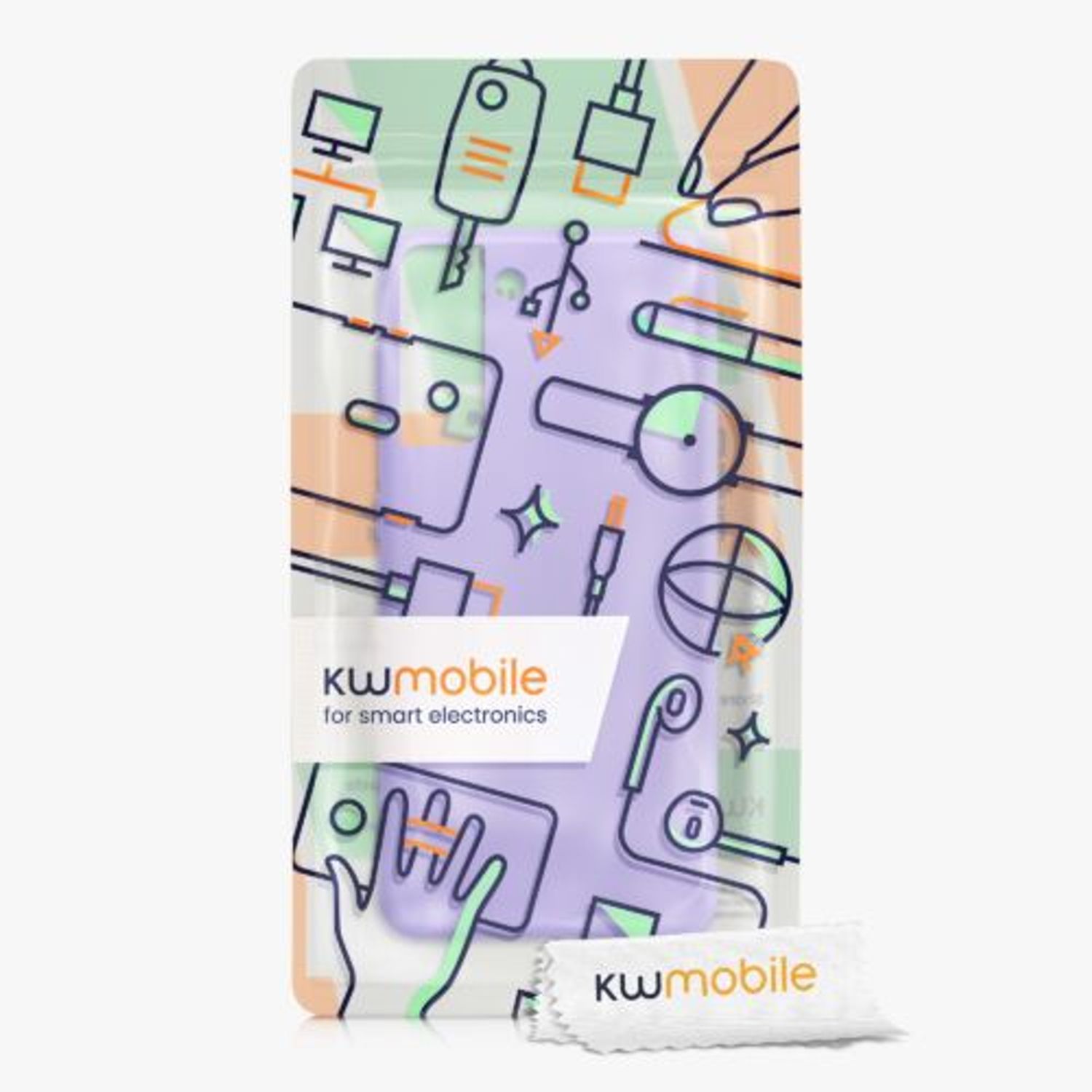 Husa Kwmobile pentru Samsung Galaxy S21, Silicon, Mov, 54056.108 fotografia produsului View 7 L