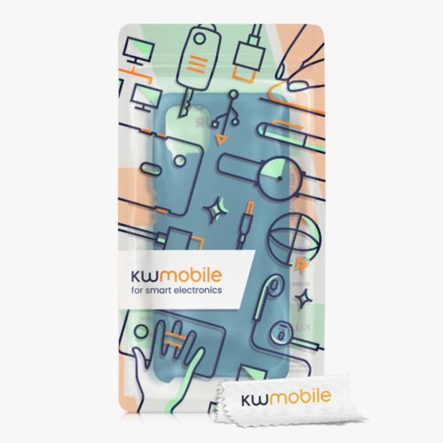Husa Kwmobile pentru Samsung Galaxy A12, Silicon, Verde, 54442.57 fotografia produsului View 6 L