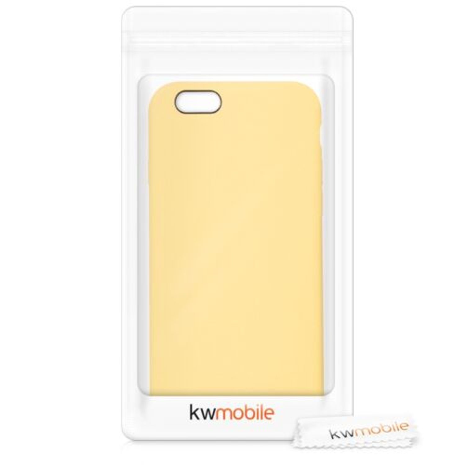 Husa pentru Apple iPhone 6/iPhone 6s, Silicon, Galben, 40223.49 fotografia produsului View 7 L